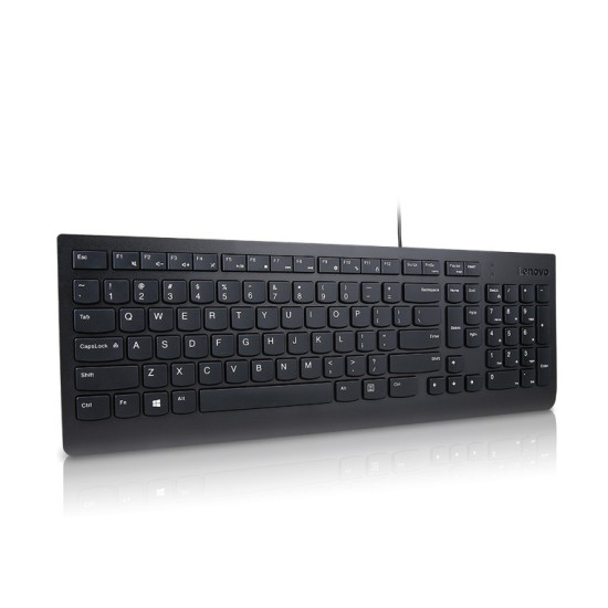 Klawiatura przewodowa Lenovo Essential (czarna) - angielski, US (103P) 4Y41C68681 