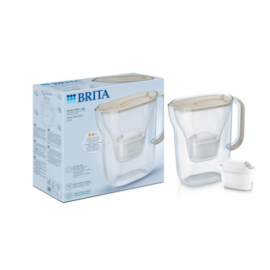 Dzbanek filtrujący 2,4l Style Essential piaskowy 