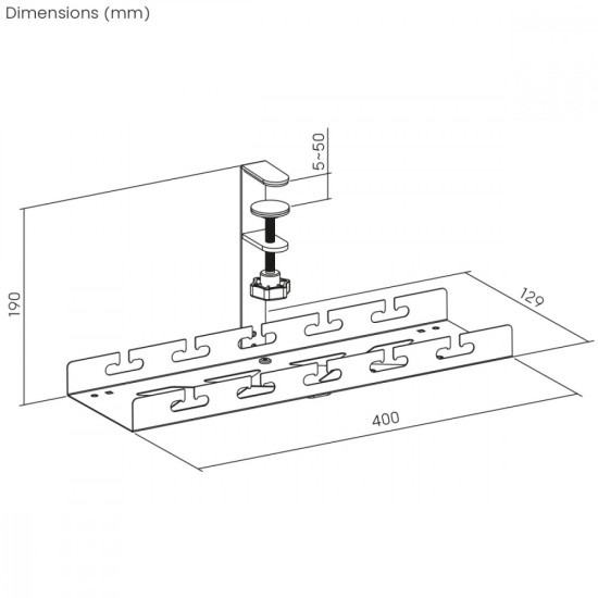 Organizer podbiurkowy na kable, MC-105W