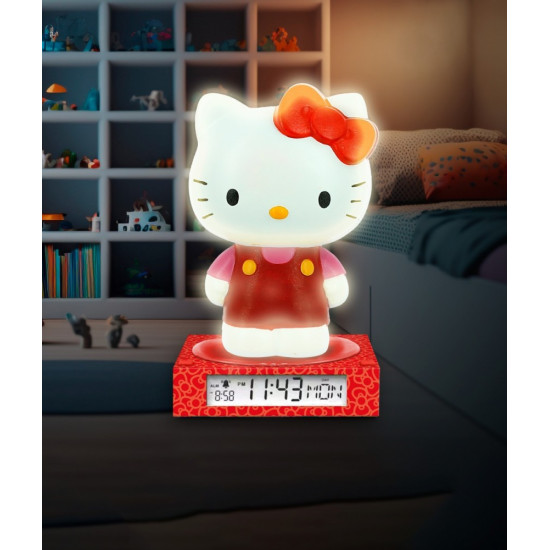 Lampka 3D z budzikiem Hello Kitty 