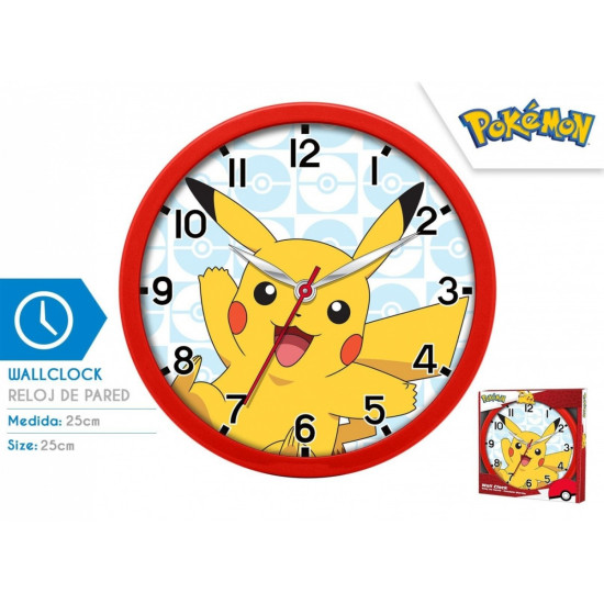 Zegar ścienny Pokemon Pikachu 25cm 