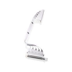 Taśma Riser  - PCI- E 4.0 x16 Extender - 400mm Dual 90° - Snow