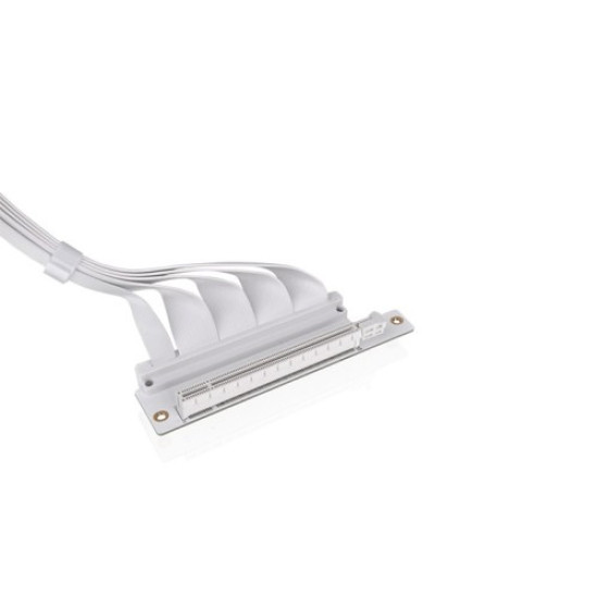Taśma Riser  - PCI- E 4.0 x16 Extender - 400mm Dual 90° - Snow