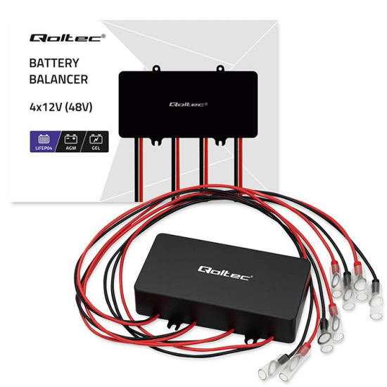 Balanser napięcia 48V do akumulatorów 4x12V | 10A | LiFePO4 AGM  GEL 
