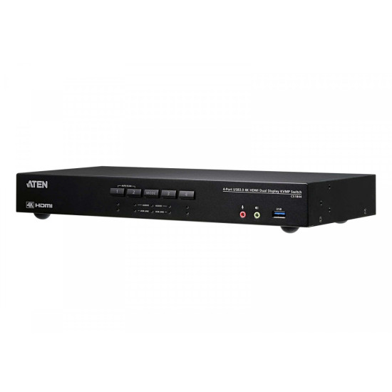 *4-Port USB3.0 4K HDMI Dual Display KVMP Switch 