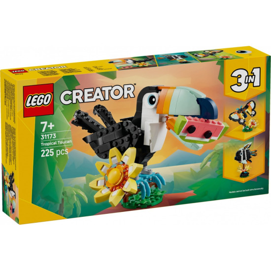 Klocki Creator 31173 Dzikie zwierzęta: Tropikalny tukan 