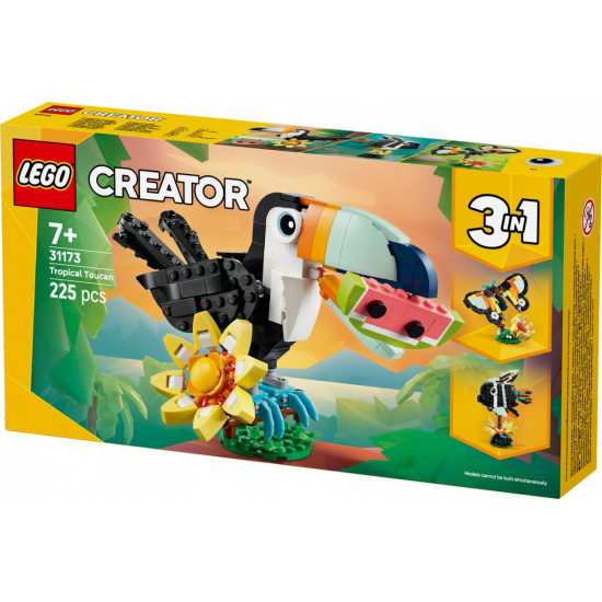 Klocki Creator 31173 Dzikie zwierzęta: Tropikalny tukan 