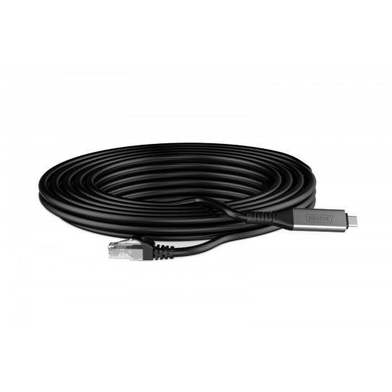 Kabel adapter USB-C - RJ45 Kat. 6A S/FTP, 1 Gbit/s, USB 3.2 Gen1, LSZH, 2m