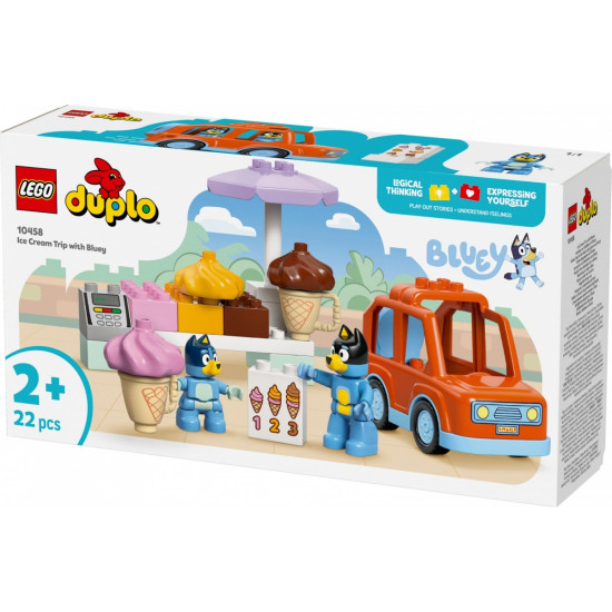 Klocki DUPLO Bluey 10458 Wyprawa po lody z Bluey 