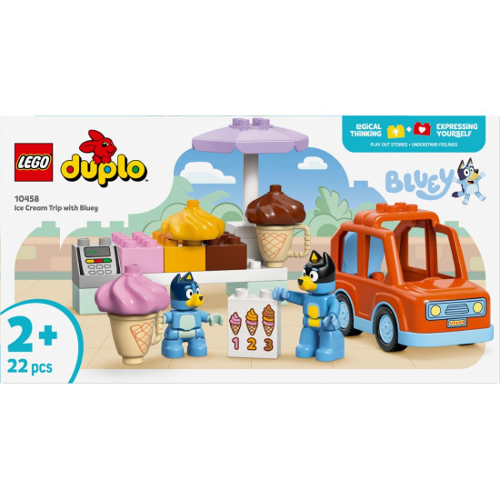 Klocki DUPLO Bluey 10458 Wyprawa po lody z Bluey 