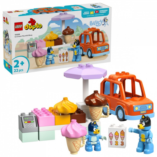 Klocki DUPLO Bluey 10458 Wyprawa po lody z Bluey 