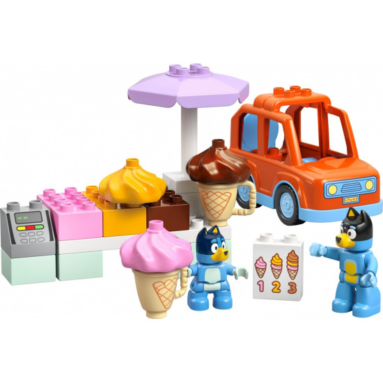 Klocki DUPLO Bluey 10458 Wyprawa po lody z Bluey 