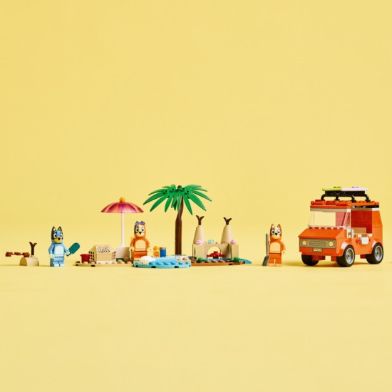 Klocki Bluey 11202 Blue i rodzinna wycieczka samochodem 