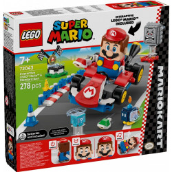 Klocki Super Mario 72043 Mario Kart - Interaktywna figurka LEGO Mario i Standard Kart 