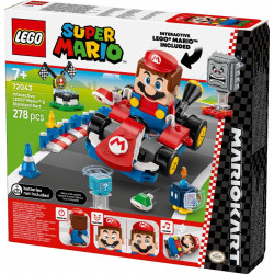 Klocki Super Mario 72043 Mario Kart - Interaktywna figurka LEGO Mario i Standard Kart 