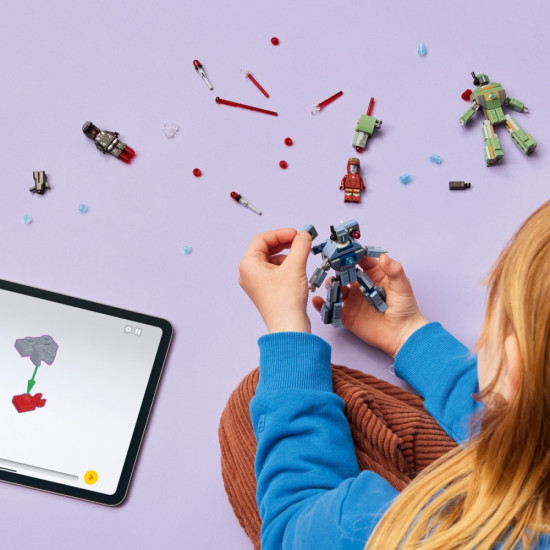 Klocki Super Heroes 76320 Iron Man i War Machine kontra drony Hammera 