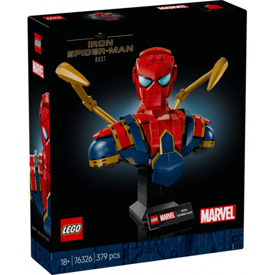 Klocki Super Heroes 76326 Popiersie Iron Spider-Mana 