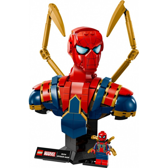 Klocki Super Heroes 76326 Popiersie Iron Spider-Mana 