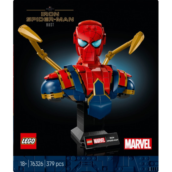 Klocki Super Heroes 76326 Popiersie Iron Spider-Mana 