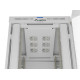 Szafa instalacyjna rack stojąca 47U 800x1000 szara  drzwi        przeszkolne  LCD ( flat pack) V2 
