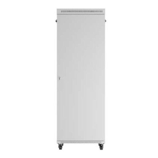 Szafa instalacyjna rack stojąca 47U 800x1000 szara  drzwi        przeszkolne  LCD ( flat pack) V2 