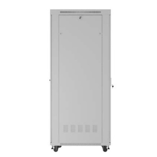 Szafa instalacyjna rack stojąca 47U 800x1000 szara  drzwi        przeszkolne  LCD ( flat pack) V2 
