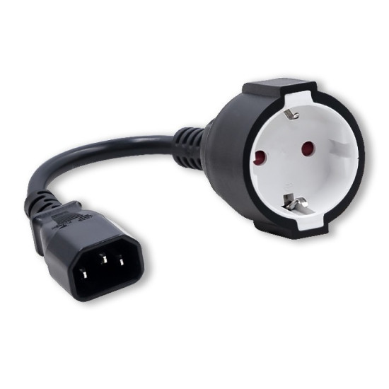 Adapter IEC 320 C14 / SCHUKO | 0.15m 
