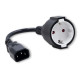 Adapter IEC 320 C14 / SCHUKO | 0.15m 