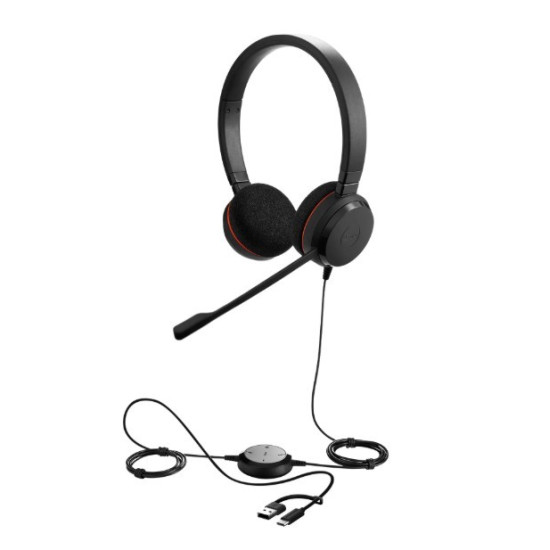 Słuchawki Evolve 20 USB-A amp C MS Stereo 