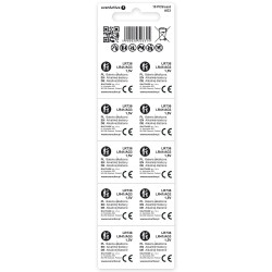 Baterie alkaliczne mini AG3/G3/LR736/LR41 blister 10 szt. 