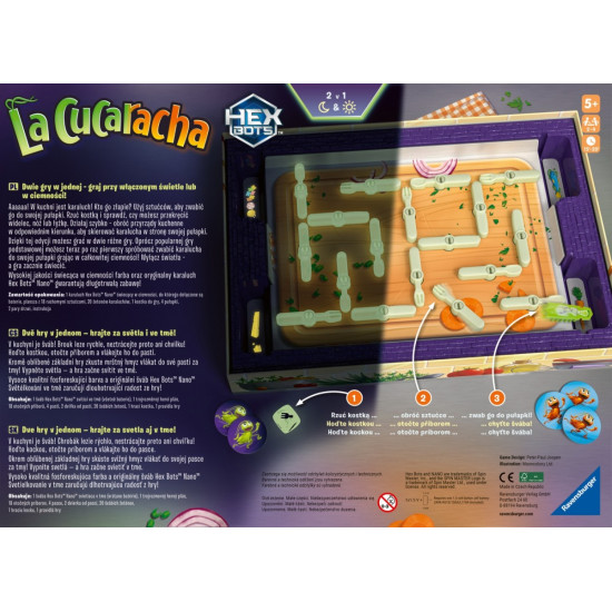 Gra La Cucaracha świecąca w ciemności