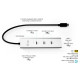 HUB USB-C Charging Metal 5 port with USB-C video 8K + Power Delivery 85W 