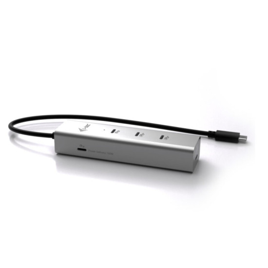 HUB USB-C Charging Metal 5 port with USB-C video 8K + Power Delivery 85W 