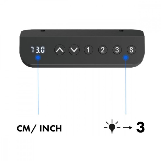 Biurko elektryczne ER-400W, regulacja