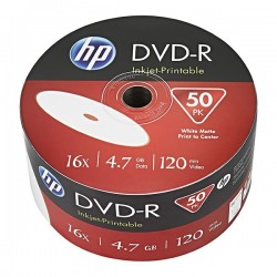 HP DVD-R 4.7GB x16 50P Printable DME00070WIP-3 