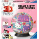 Puzzle 3D Kula 72 elementy Hello Kitty