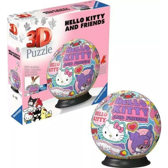 Puzzle 3D Kula 72 elementy Hello Kitty
