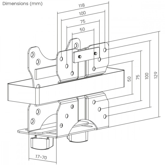 Uchwyt do mini komputerów MC-115W 