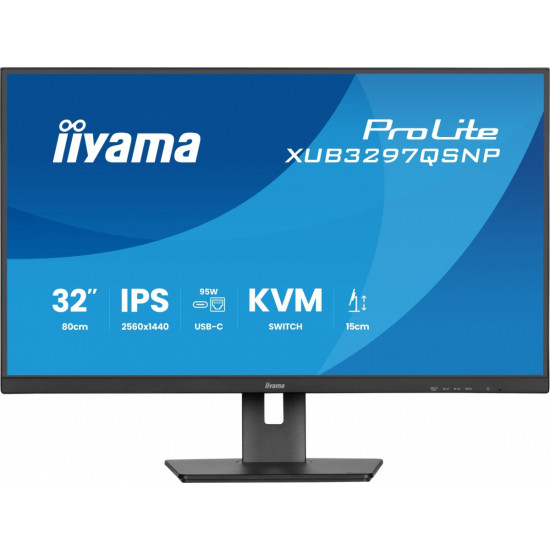 Monitor 32 cale XUB3297QSNP-B1 IPS,QHD,USB-C DOCK (95W), USB HUB 4x, KVM,  RJ45, GW 5 LAT 
