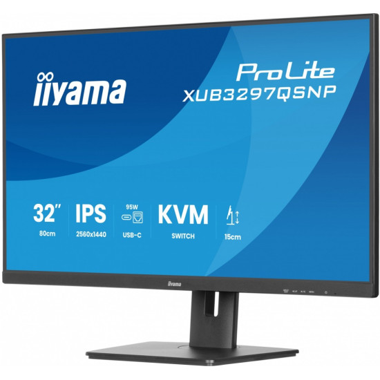 Monitor 32 cale XUB3297QSNP-B1 IPS,QHD,USB-C DOCK (95W), USB HUB 4x, KVM,  RJ45, GW 5 LAT 