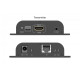 Przedłużacz (extender) po skrętce kat.6 HDMI 4K/60Hz przez IP 1G lub do 120m/200m, max. 253 odbiorniki, sterowanie IR - zestaw (odbiornik/nadajnik)