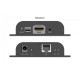 Przedłużacz (extender) po skrętce kat.6 HDMI 4K/60Hz przez IP 1G lub do 120m/200m, max. 253 odbiorniki, sterowanie IR - zestaw (odbiornik/nadajnik)