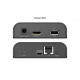 Przedłużacz (extender) po skrętce kat.6 HDMI 4K/60Hz z KVM USB 2.0 przez IP 1G lub do 120m/200m, max. 253 odbiorniki, ekran dotykowy - zestaw