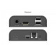 Przedłużacz (extender) po skrętce kat.6 HDMI 4K/60Hz z KVM USB 2.0 przez IP 1G lub do 120m/200m, max. 253 odbiorniki, ekran dotykowy - zestaw