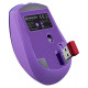 Mysz bezprzewodowa MYSTERY MM-301 RF+BT 1600DPI 6P fioletowa