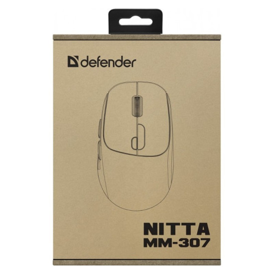 Mysz bezprzewodowa NITTA MM-307 RF+BT 1600DPI 6P biała