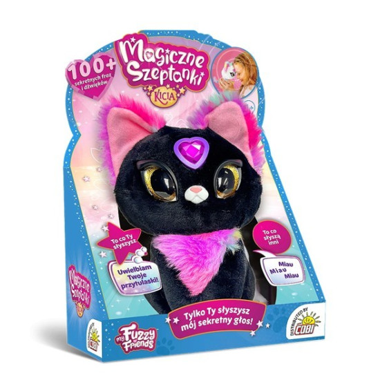 Maskotka interaktywna Magic Whispers - Magiczne szeptanki Kicia czarna 