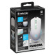 Mysz gamingowa bezprzewodowa PANDORA RF 3200DPI 7P biała
