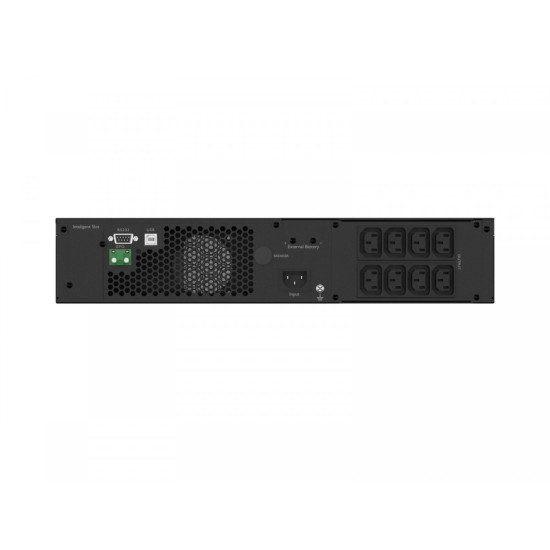 Zasilacz awaryjny UPS On-Line rack 1000VA 8xIEC C13 USB-B LCD metalowa obudowa    DUST-FREE 