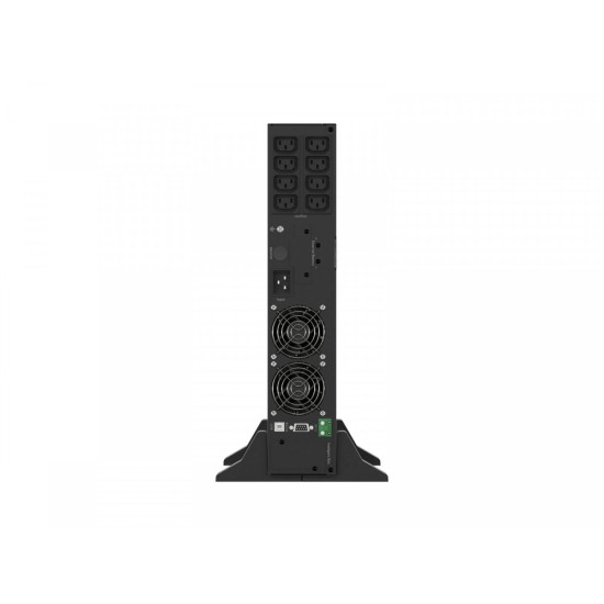 Zasilacz awaryjny UPS On-Line rack 2000VA 8xIEC C13 USB-B LCD metalowa obudowa DUST-FREE 